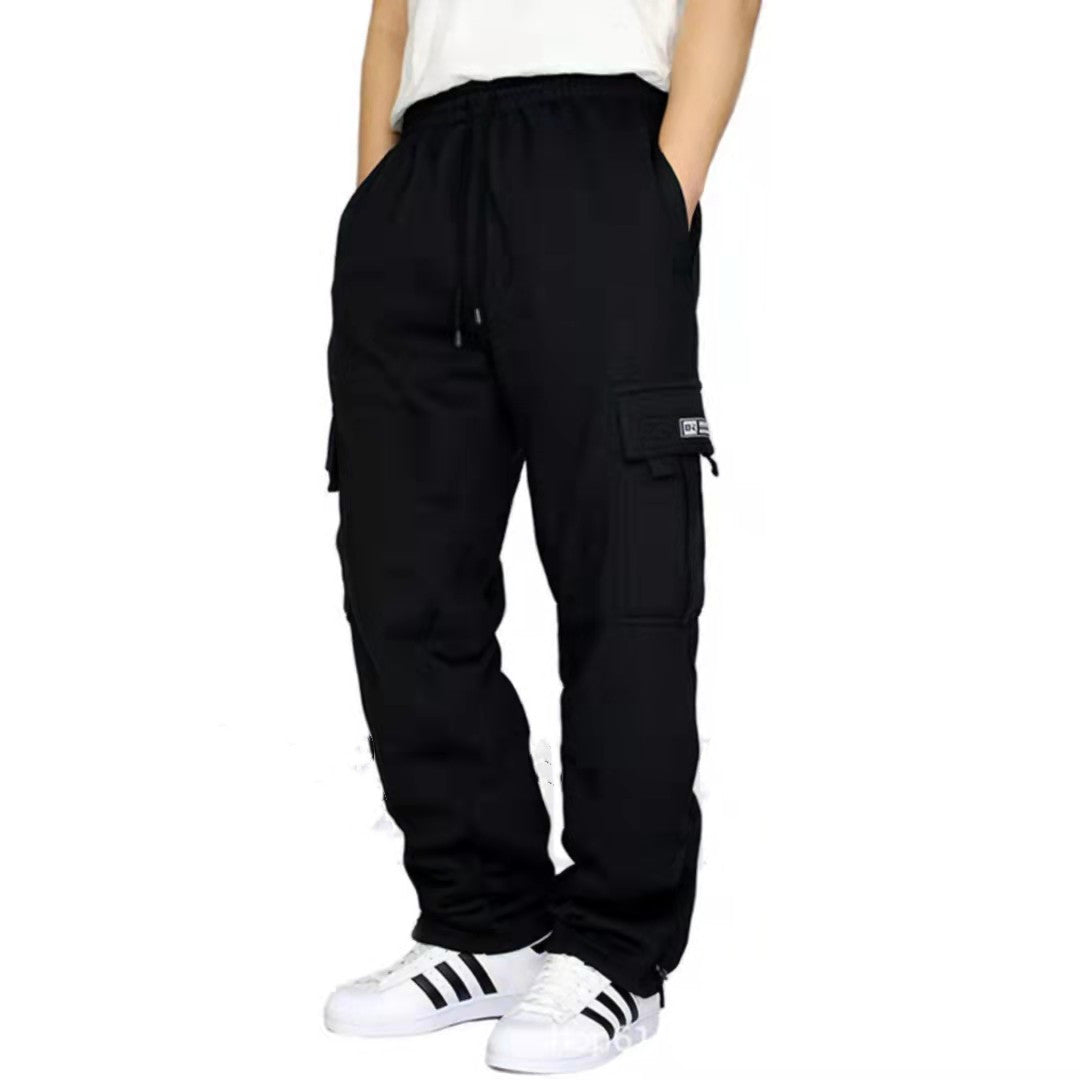 Men Pants Sweatpants Stretch Elastic Waist Jogger Sports Pants Drawstring Trousers