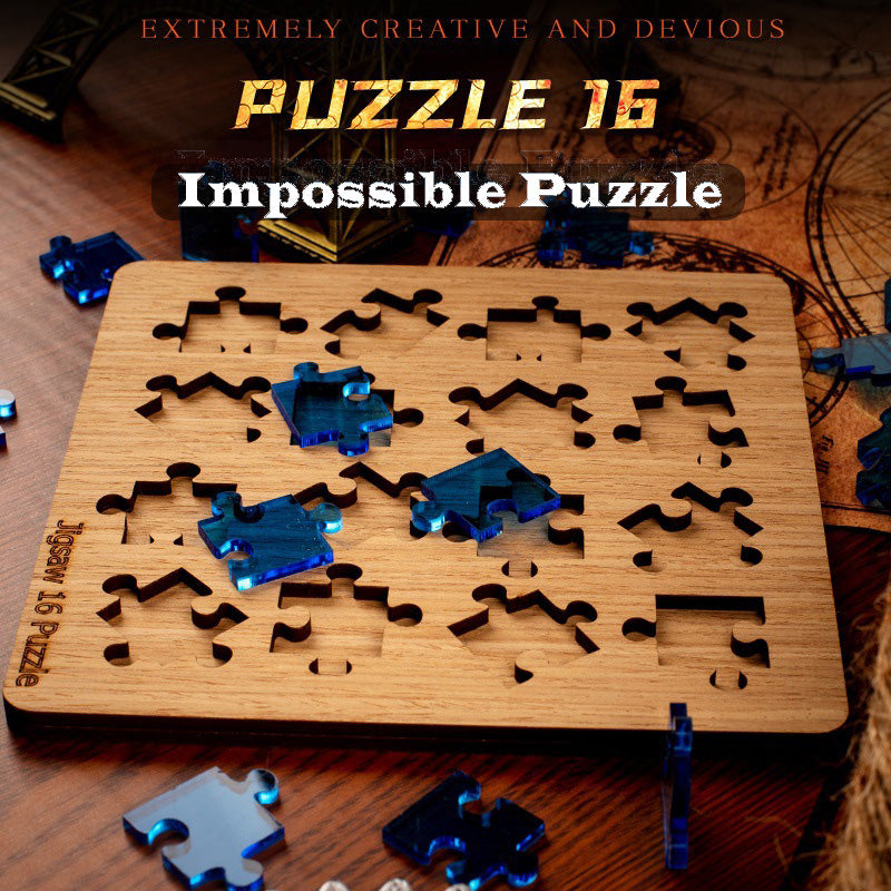 Wooden High Difficulty Chinese Element Irregular Puzzle