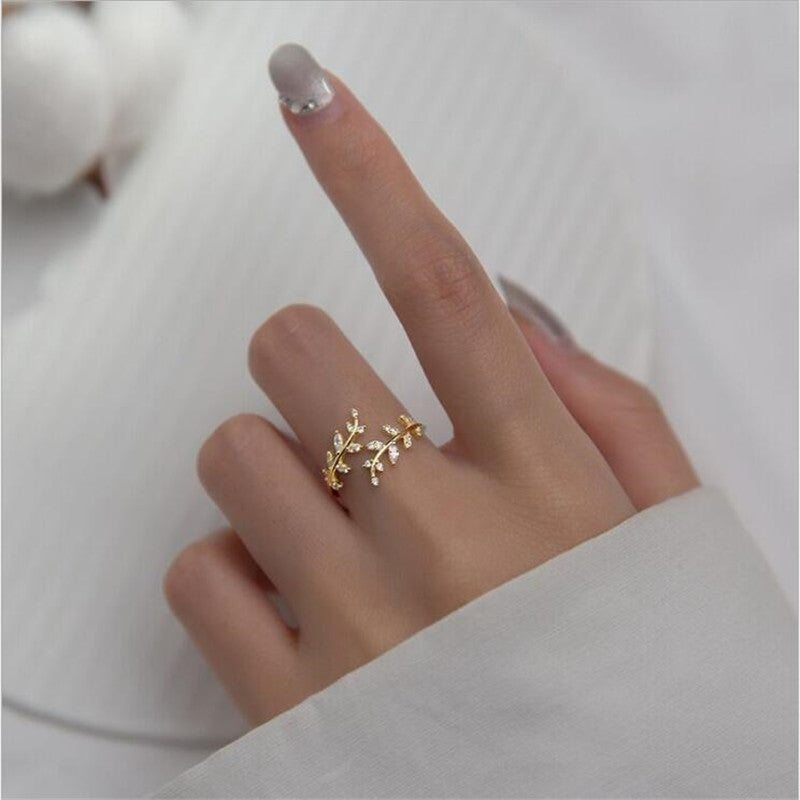 Branch Open Ring For Woman Fashion Spring Summer Jewelry