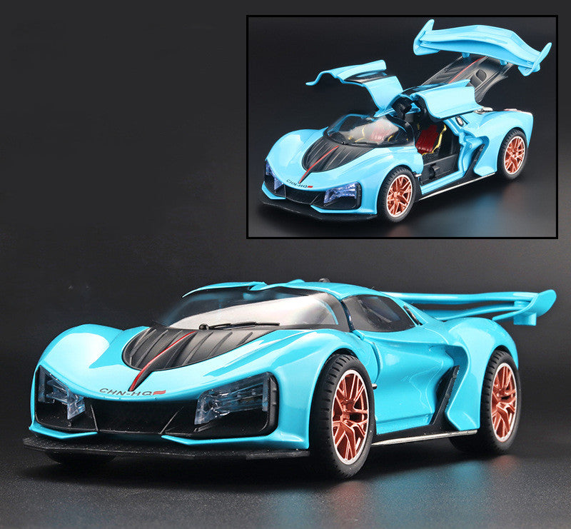 Simulation Alloy Material Sports Car Model Spray Design Ornaments