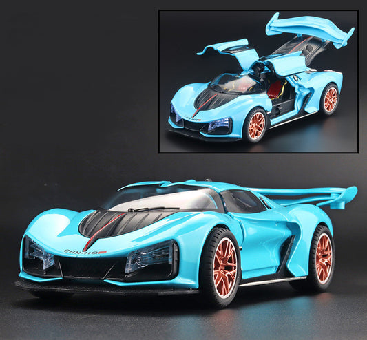 Simulation Alloy Material Sports Car Model Spray Design Ornaments