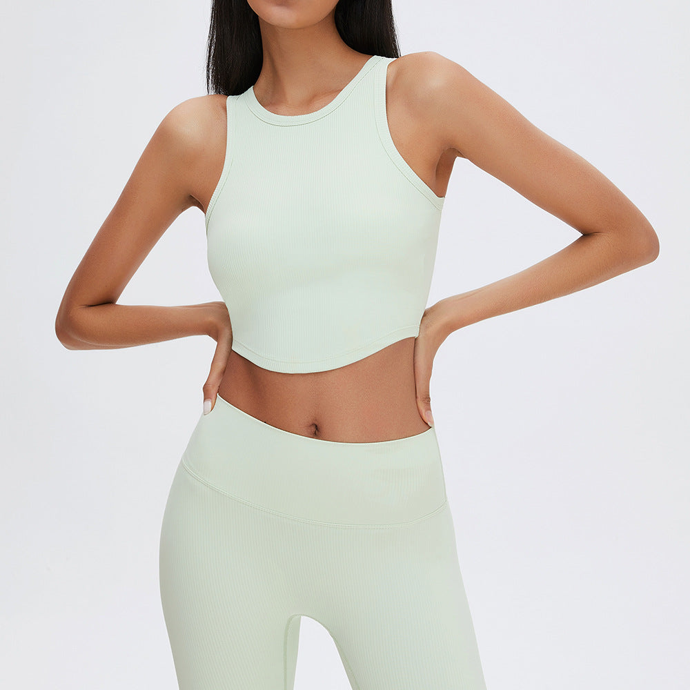 Sports Short Yoga Suit With Chest Pad