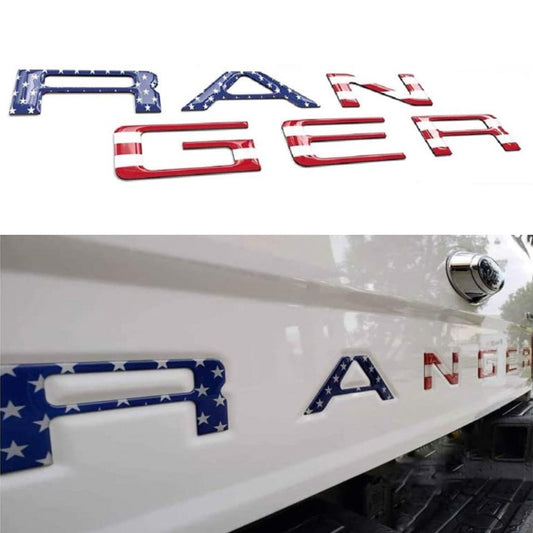 RANGER Car Label Acrylic Flag Labeling 3D Stereo Modified Pickup Truck Logo