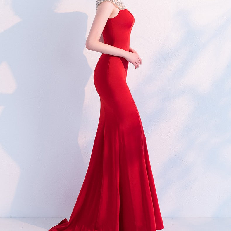 Fishtail Long Banquet Elegant Evening Dress