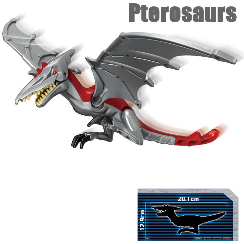 Jurassic Colorful Dinosaur Building Blocks Children's Puzzle Assembling And Inserting Boy Toys