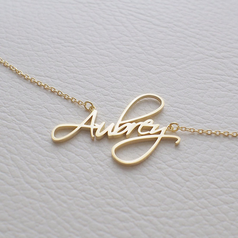 Necklace Alloy Pendant Font Fascinating Pendant Custom Name Necklace Personalized Necklace