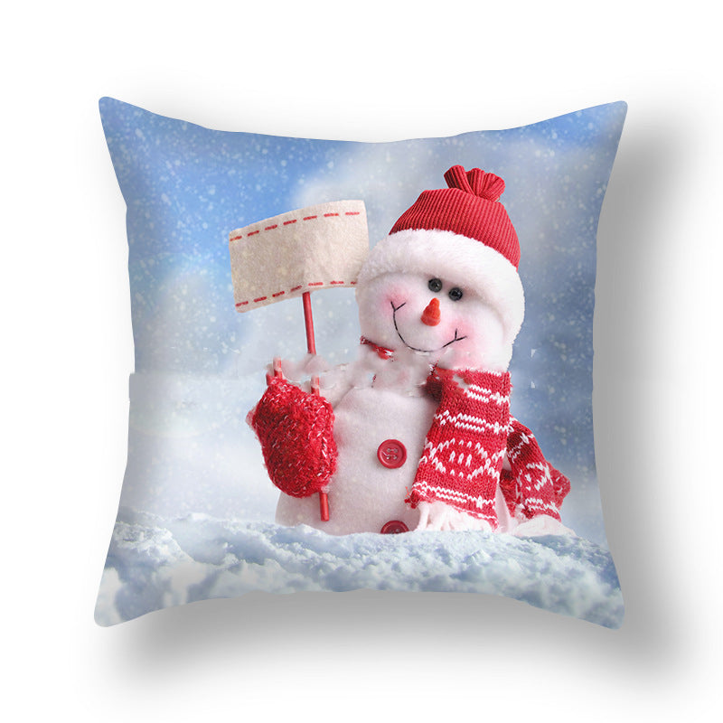 Christmas Pillowcase Cute Snowman Ins