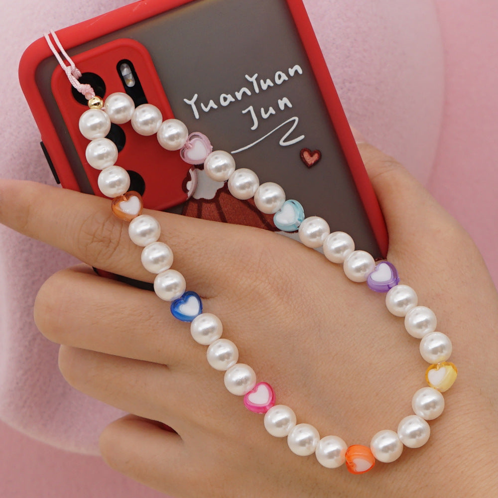 Tao Imitation Pearl Personalized Mobile Phone Chain Pendant Rope Girl