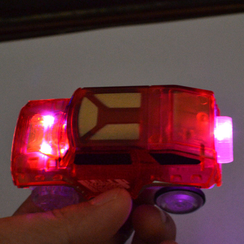 LED Light Track Transparent Lighted Car Toy