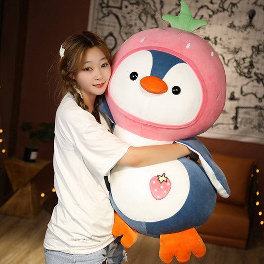 Fruit Penguin Big Pillow Cute Doll