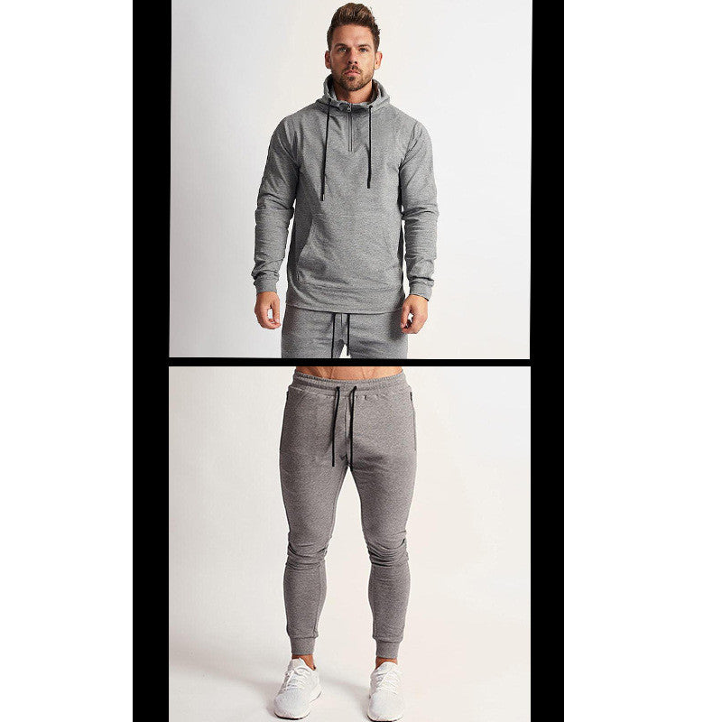 Fall/Winter Trend Hooded Sweater Men's Suit