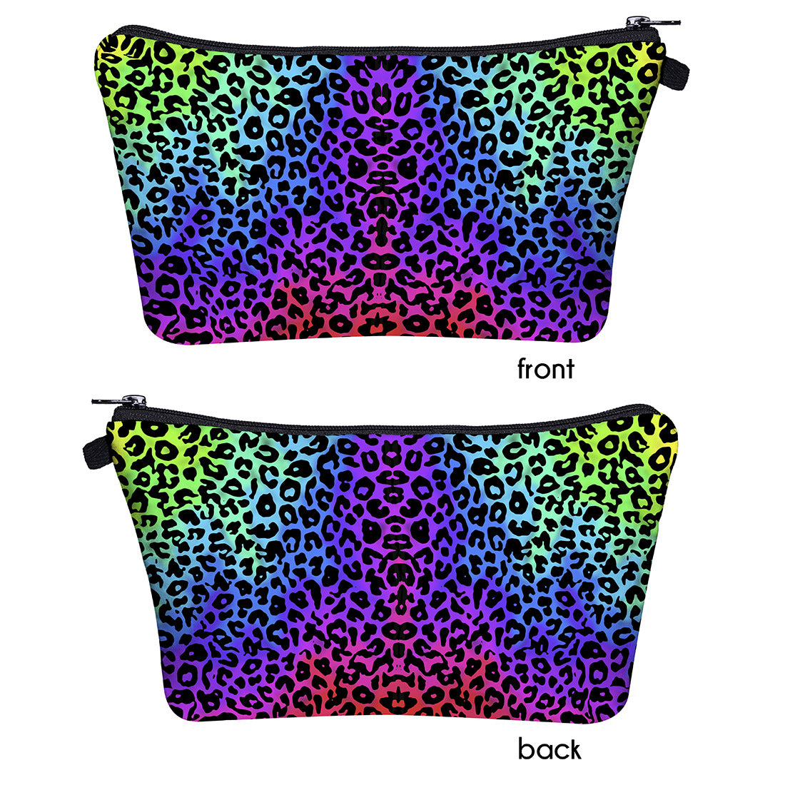 Color Leopard Print 3d Digital Printing Storage Washing Bag Bag Ladies Clutch