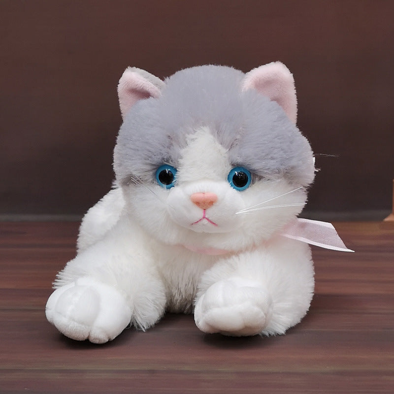 Simulation Cat Plush Toy Doll Cute Puppet Pillow