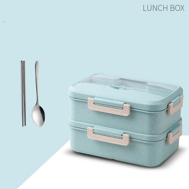 Portable Compartment Microwave Oven Heated Lunch Box