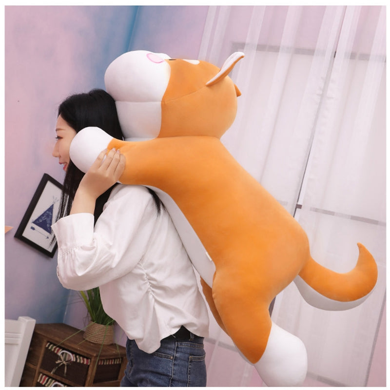 Shiba Inu Soft Doll Lying Down Dog Plush Toy