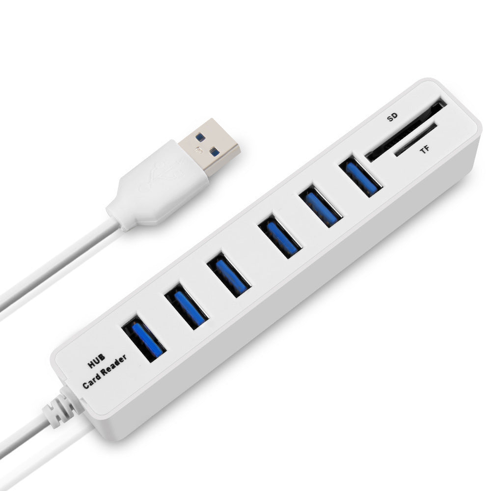 USB Deconcentrator 20 HUB 2 In 1 Card Reader SDTF 6USB 2 Extender HUB Card Reader