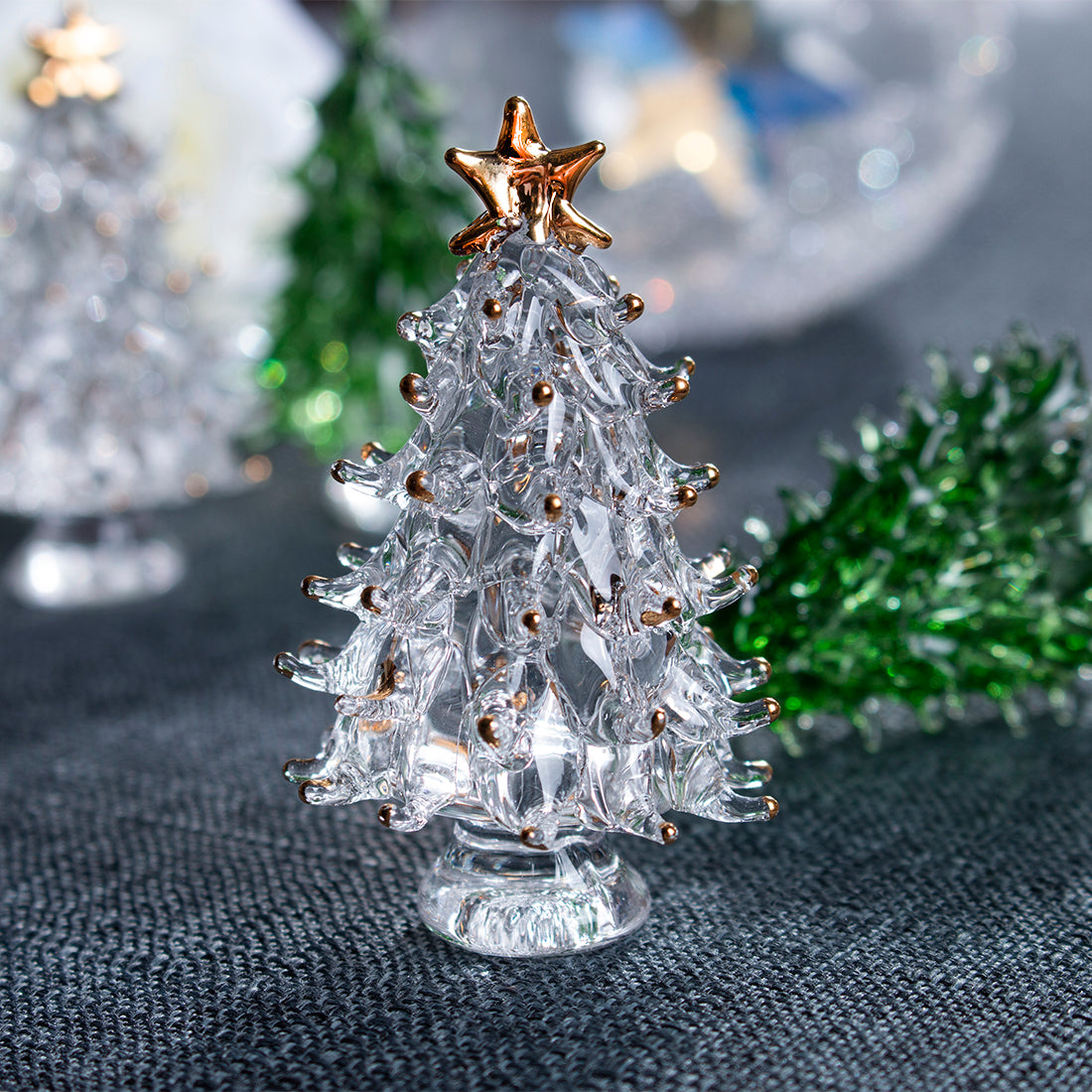 Mini Christmas Tree Pure Handmade Glass Crafts