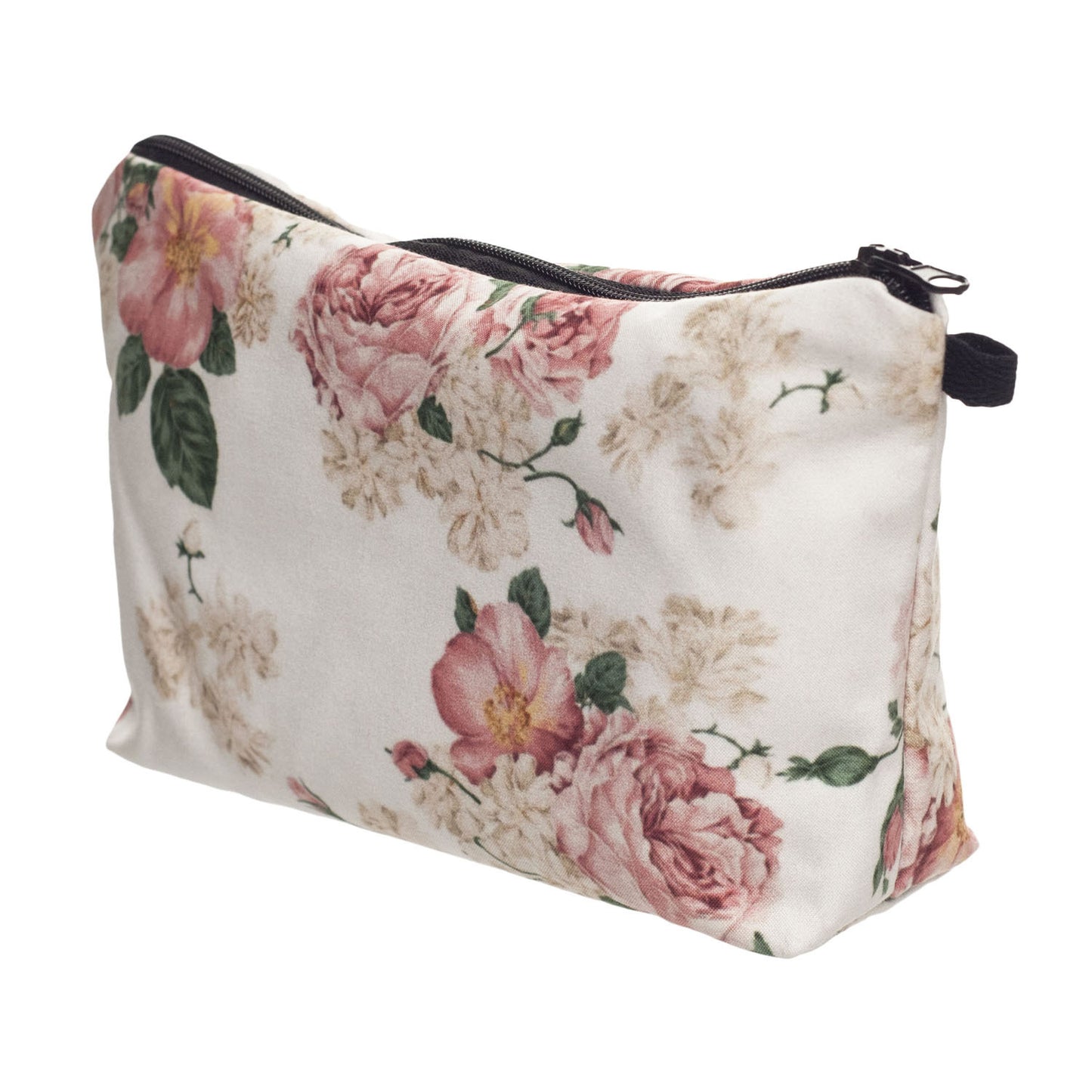 Multifunctional Clutch Bag Storage Wash Bag Pink Flower 3d Digital Printing Cosmetic Bag