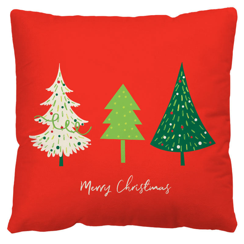 Christmas Pillow Cover Amazon Cross-border Red And Black Plaid Christmas Sofa Cushion Cover Plush Nordic Cushion