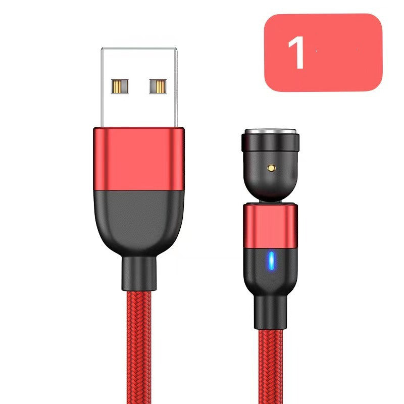 Magnetic Data Cable Threeinone 540-degree Rotation Charging Cable Suitable