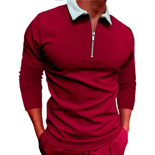 Men's Casual Long Sleeve T-shirt In Europe And America