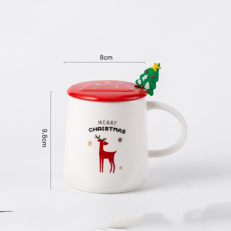 Christmas Ceramics Coffee Cup Mug Child Couple Gift