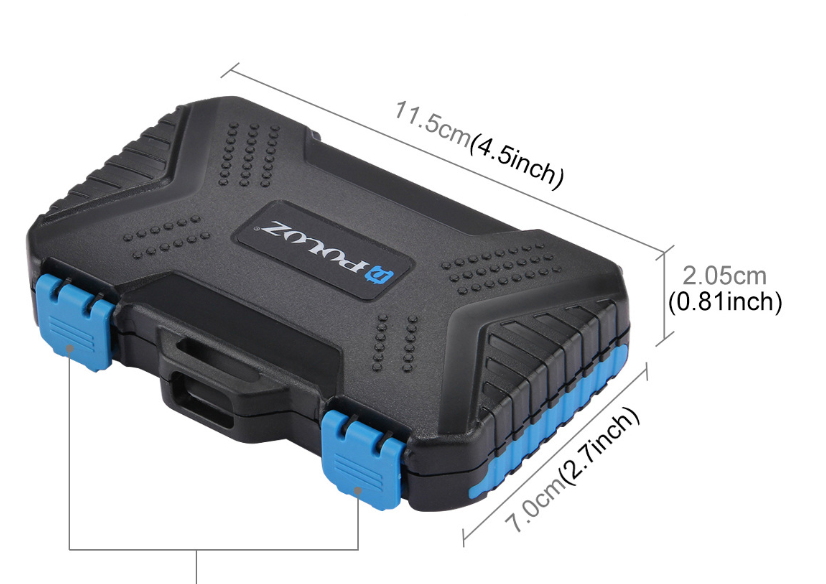 Waterproof memory card memory box