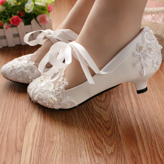 Star Cat Strappy White Large Size Flat Wedding Shoes Bride Wedding Dress Shoes Bridesmaid Shoes Female Manufacturers Supply BH100