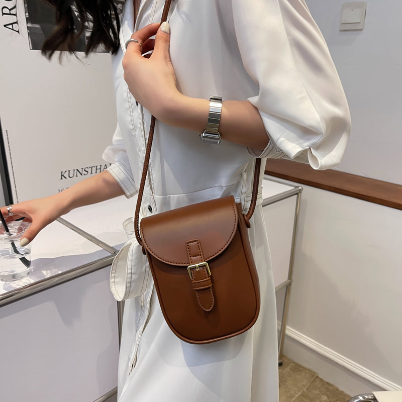 Simple Solid Color Net Red Bag Women's 2022 New Trendy Summer One-shoulder Women's Bag Feeling Foreign Style Messenger Bag