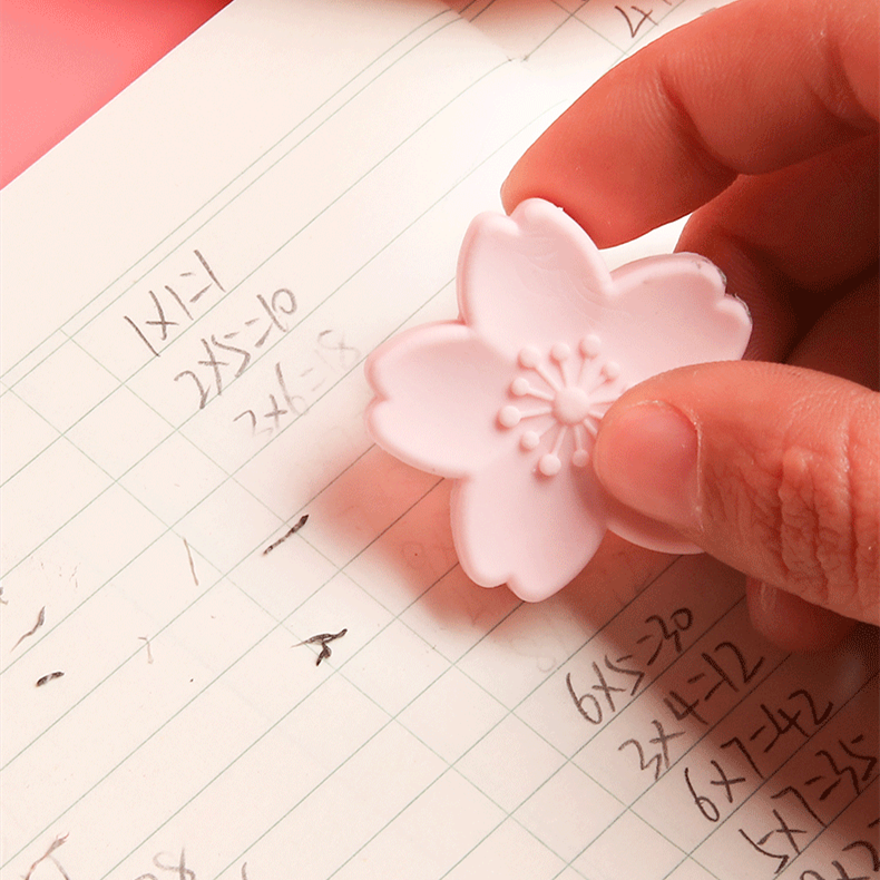 Student Cherry Blossom Eraser Leaves No Marks And No Debris