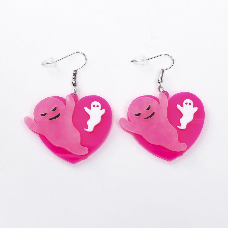 Halloween Ghost Love Earrings