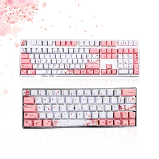 Sakura Keycap Key OEM Height Five-sided Sublimation Keycap