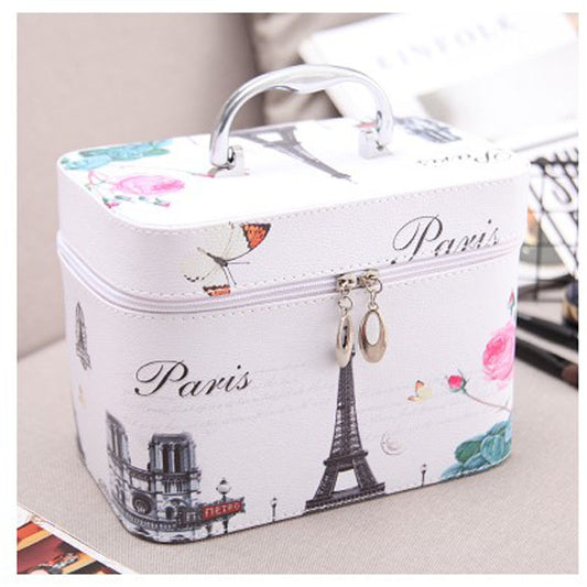 Korean Cosmetic Bag Pu Multifunctional Waterproof Portable Cosmetic Case Cosmetic Bag Portable Storage Box Toolbox