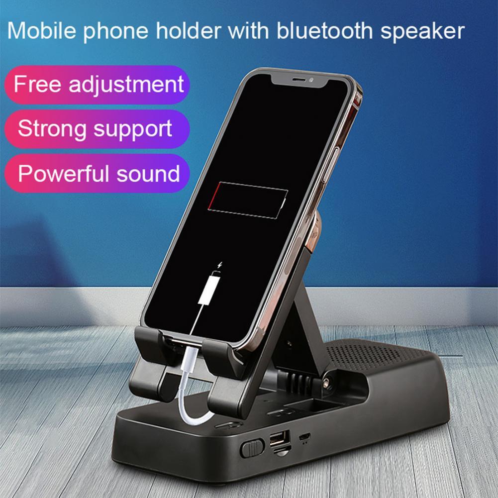 Phone Bracket Multifunctional Stable ABS Phone Tablet Bluetooth Mount For Home With Three Playing Mode