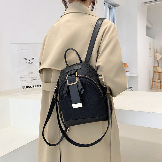 Solid Color Simple Fashion Casual Backpack