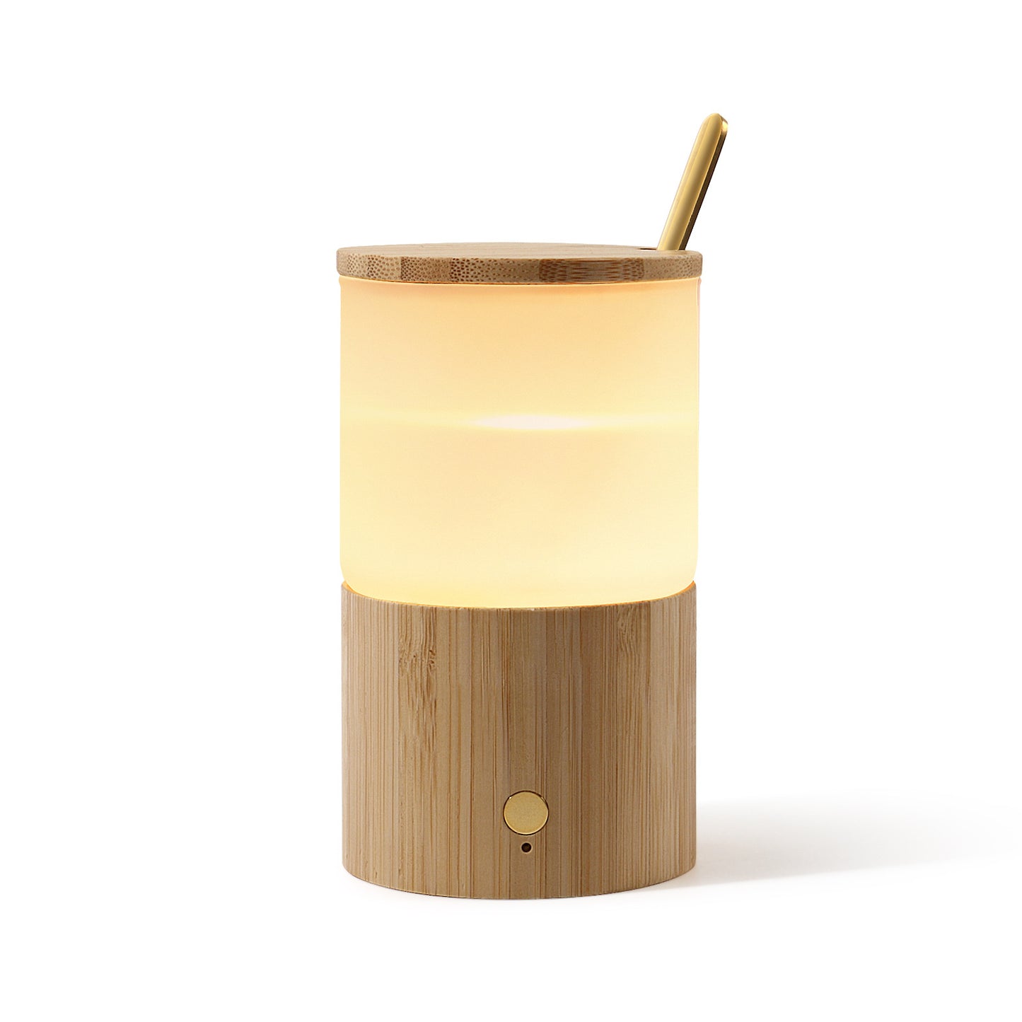 Stick Bamboo Wood Series Thermostatic Water Cup Three-speed Touch Night Light