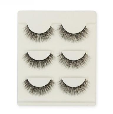 Compatible with Apple, 3 pair false eyelashes mink hair lashes Slim