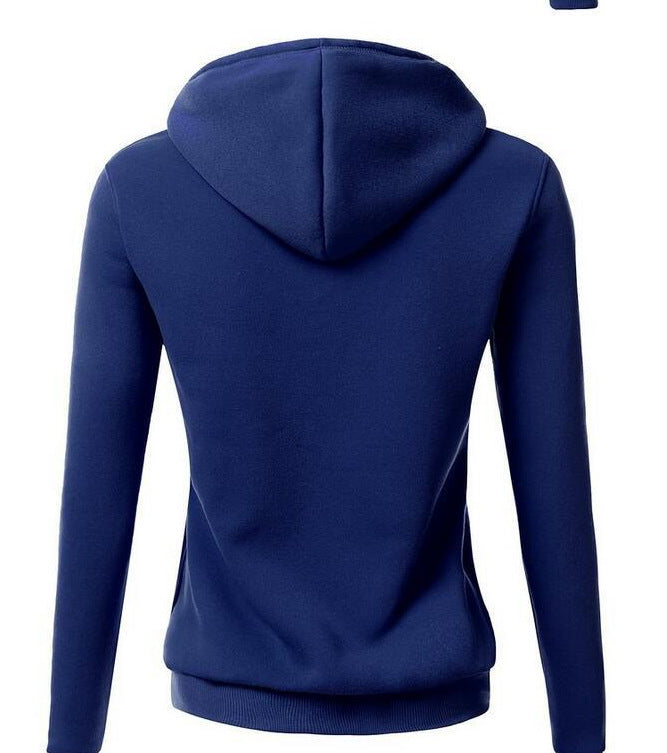 Casual Hooded Long Sleeve Slim Letter Sweatshirt