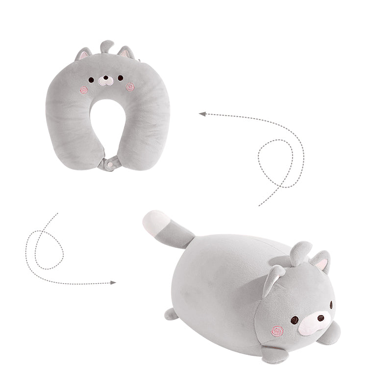 Deformation Dual-purpose Cartoon U-shaped Neck Pillow