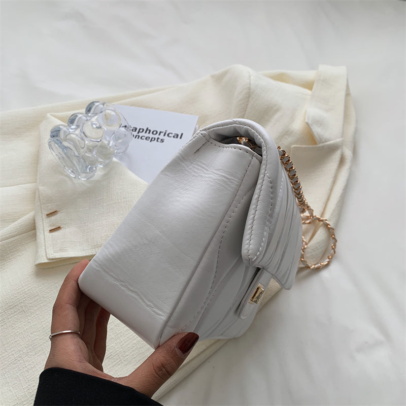 Lingge Chain Bag Women's Bag 2022 Popular New Trendy Fashion Western Style Shoulder Bag Summer All-match Messenger Small Square Bag