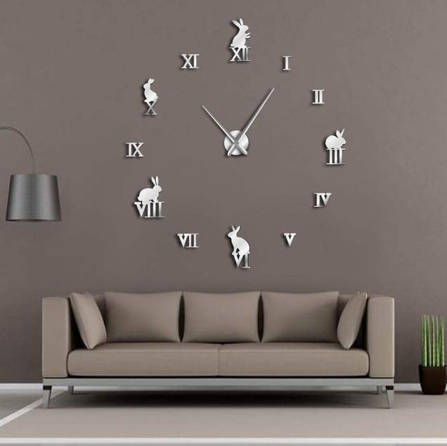 DIY wall clock living room bedroom creative 3D stereo mute home decoration wall clock