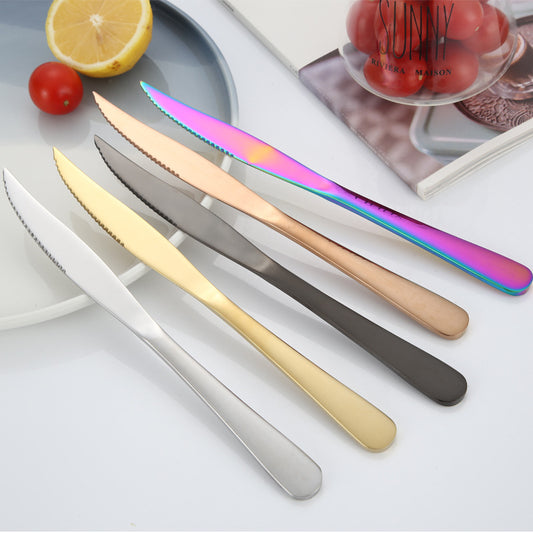 Thickened Stainless Steel Western Tableware Steak Knife