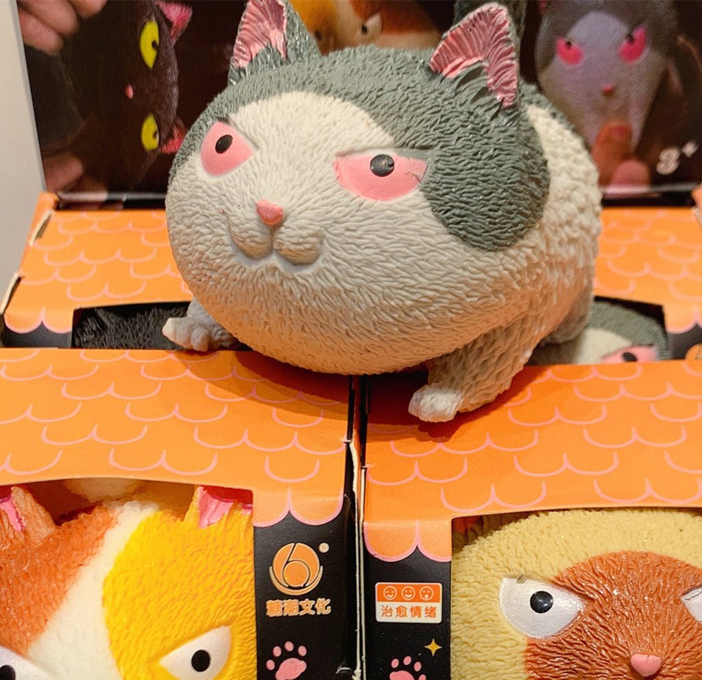 New And Peculiar Squeeze Angry Cat Decompression Toy