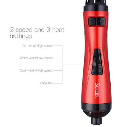 Professional Hair Dryer Rotary Brush Machine 2 in 1 Multifunction