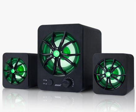 Laptop desktop computer speaker 2.1 Multimedia luminous sound mini speaker bass speaker