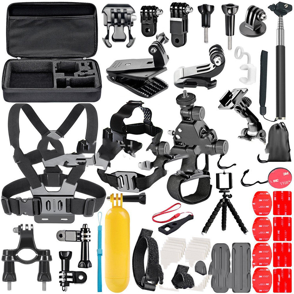 Compatible with Apple, Gopro Accessories Set Chest Strap Helmet With Tripod Gopro Hero 4 3 2 Universal Accessories