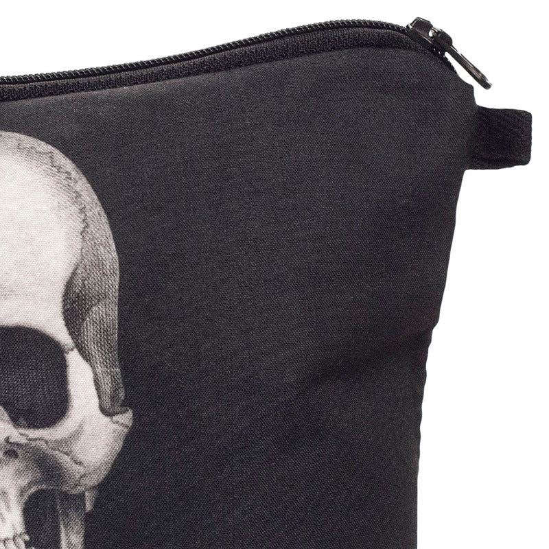 Polyester Cosmetic Bag Ins Europe And The United States 3D Digital Printing Skull Hand Wash Bag Female