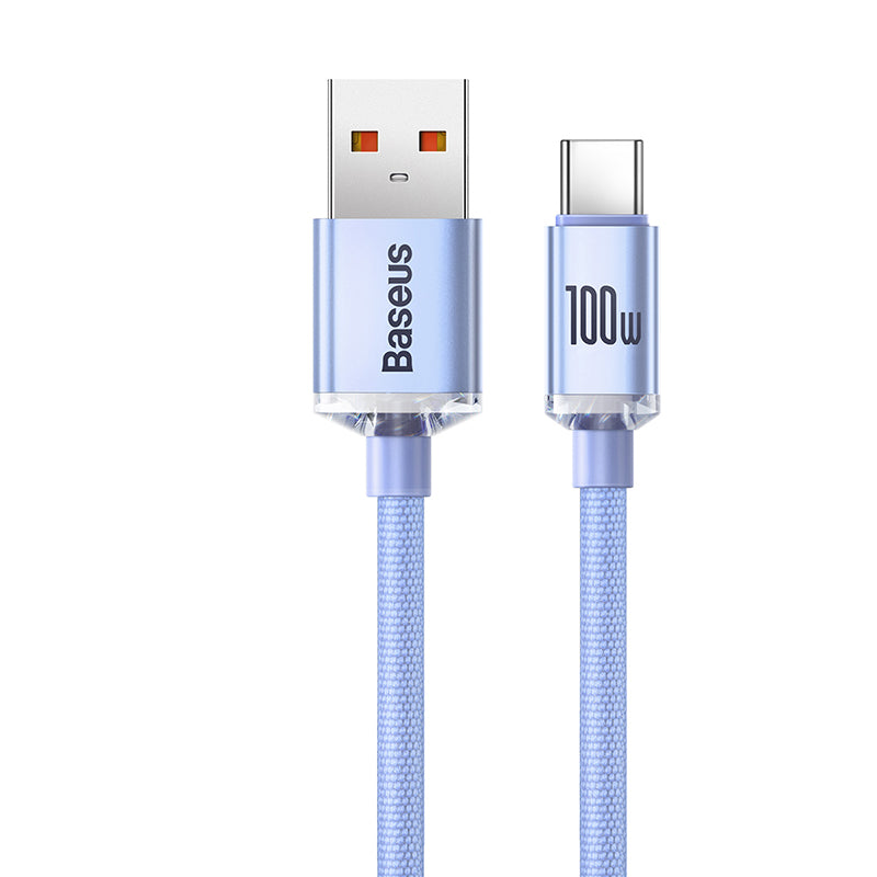 Crystal Shine Series Fast Charging Data Cable USB To Type C 100W