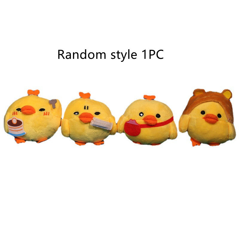 Plush Toy Chick Multi-shaped Pendant