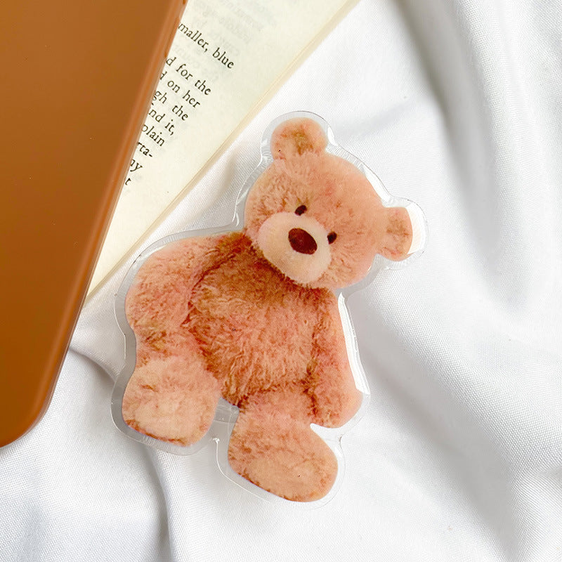 Cute Bear Niche Mobile Phone Ring Buckle